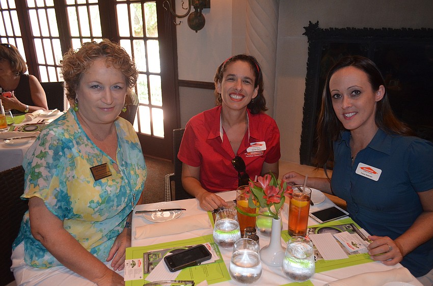 Caryn Hodge, of Mar Vista with Caron Calvo and Tessa Newman, of SERVPRO of North Sarasota