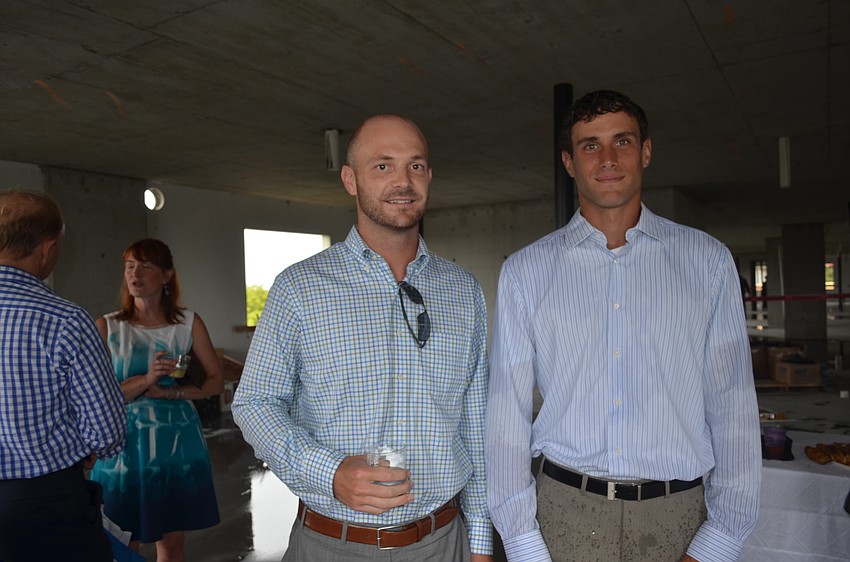 Chris Wetzig, of Michael Saunders & Co., and Jeff Rhinelander, of Ocean Real Estate