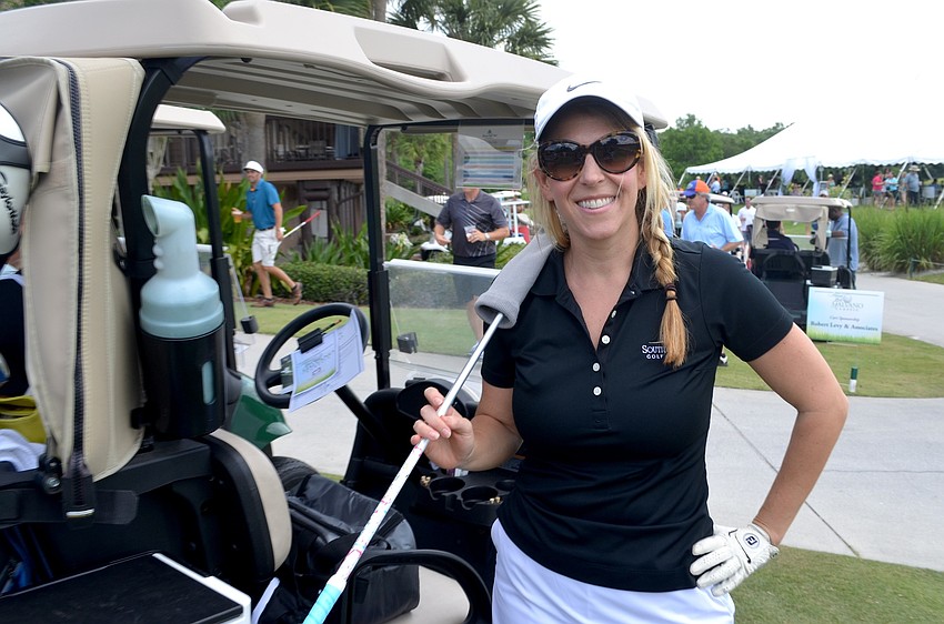Tracy Mayernick has been golfing for eight years.