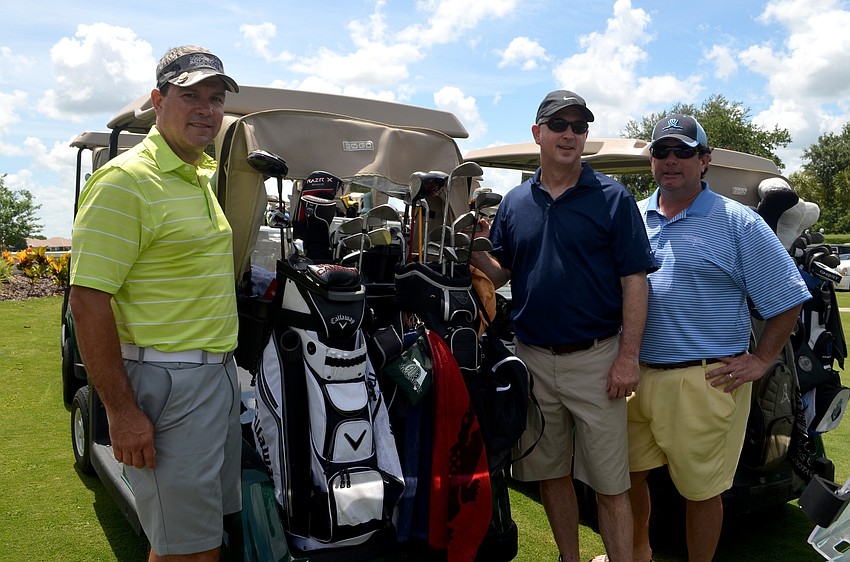 John Holley, Mike Sole and Chris Flack are stocked and ready to start swinging.