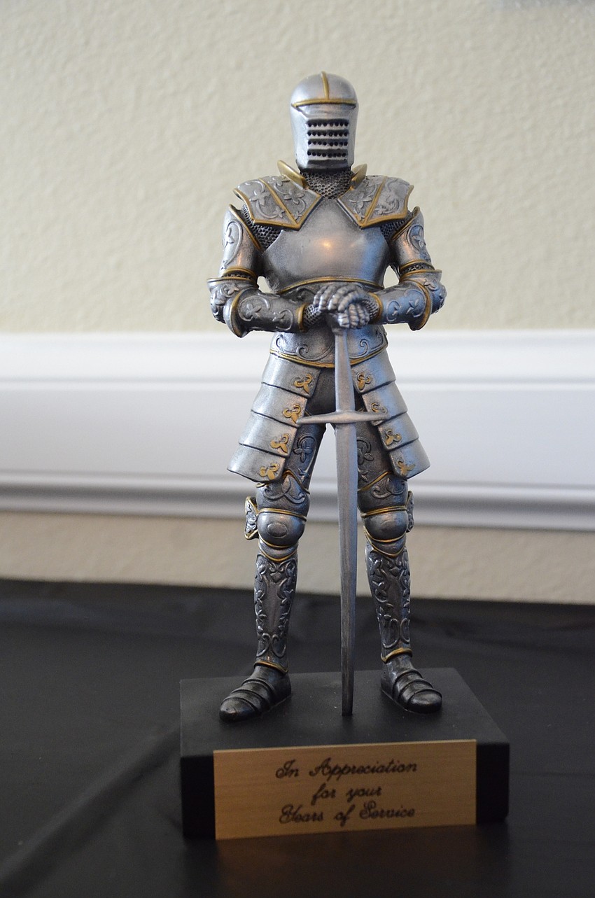 Marcy Davidson received a knight award.