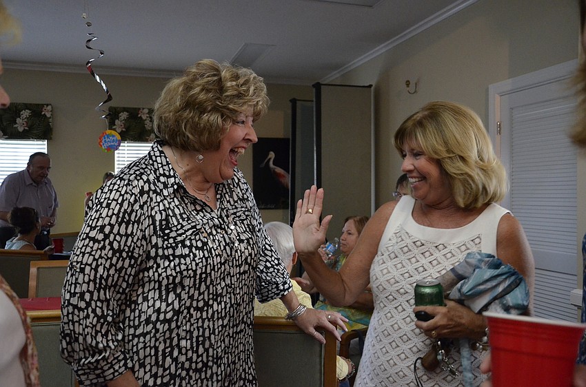 Marcy Davison talks to Pat Battles.