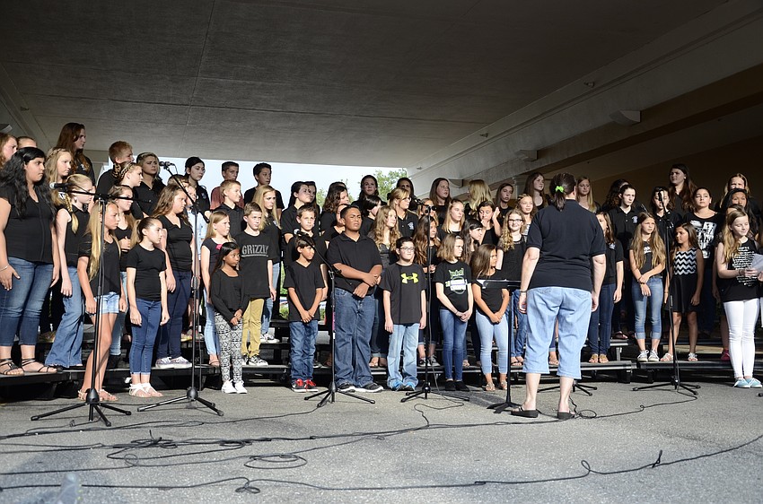 The Nolan Middle choir performed Defying Gravity from Wicked.