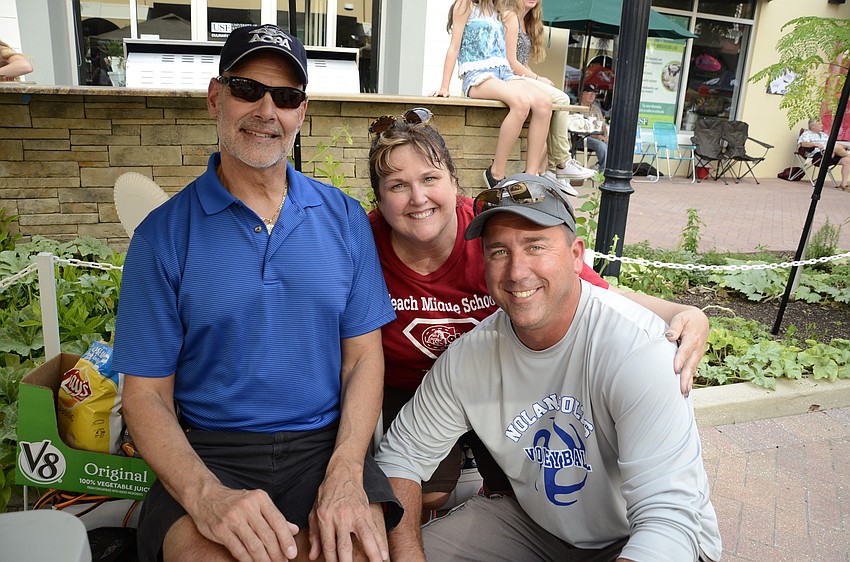 Principal Scot Boice, Assistant Vice Principal Tamara Cornwell and P.E. teacher Brad Claussen ran the volunteer booth.