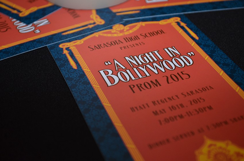 Tickets kept with the Bollywood theme.