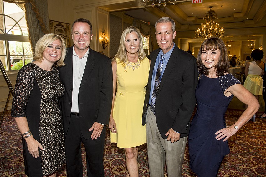 Jessica and Pat Fisher, Laura and Scott Eicher and Jenn Noble