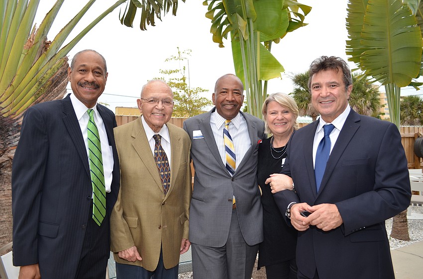 Gregg Matthews, Bob Johnson, James Taylor, Pam Anast and Marcus Anast