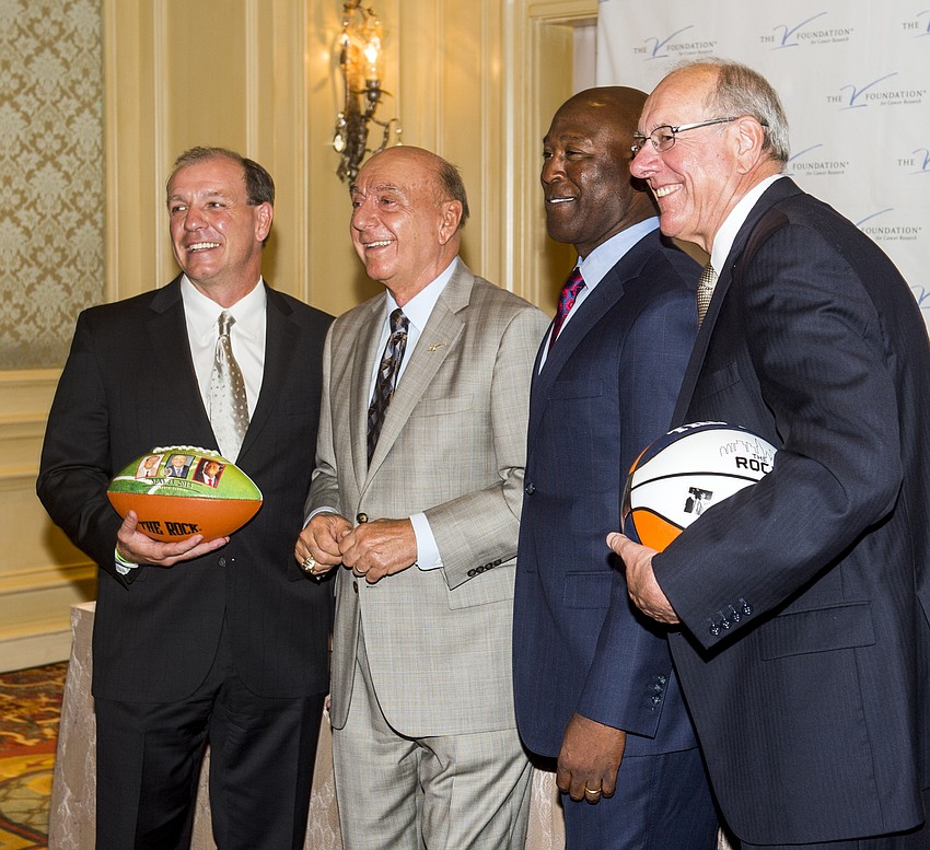 Jimbo Fisher, Dick Vitale, Lovie Smith and Jim Boeheim