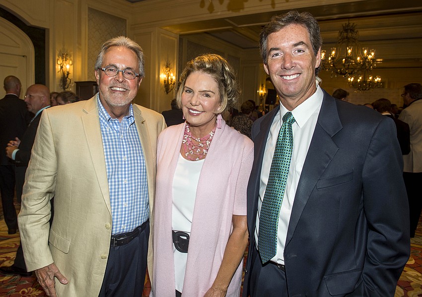 Joe Barbetta, Lesley Visser and Ray Collins