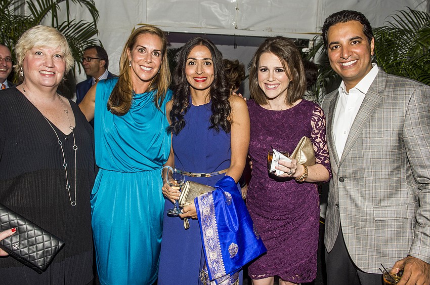 Christine Sandrib, Terri Vitale, Renee Rimi-Khazana and Monica and Kevin Negandhi