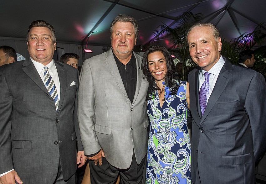 Bernie Rothenberg, Bob Huggins and Meghan and Tim Walsh