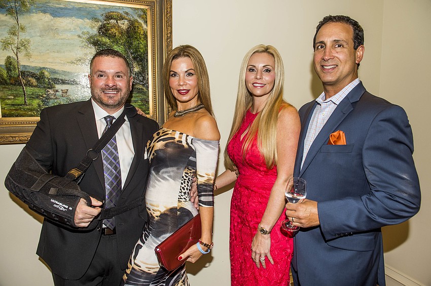 Karen and Steve White with Melissa and Ian Howard