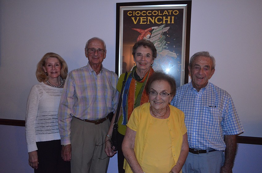 Myrna and Herb Lauber, Sue Raymond and Ada and Ike Eisenfeld