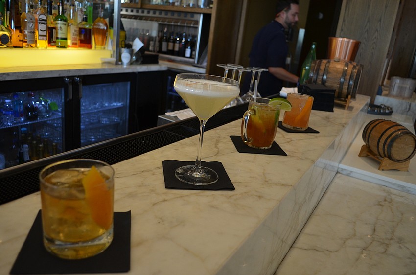 Four new cocktails coming to the Jack Dusty bar: Over the Barrel, Young Man and the Sea, Up Spirits and The Princeton.