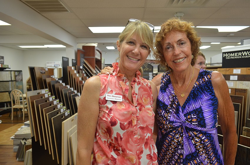 Suzanne Munroe, of the Observer, and wedding officiate the Rev. Susan Sophie Bierker