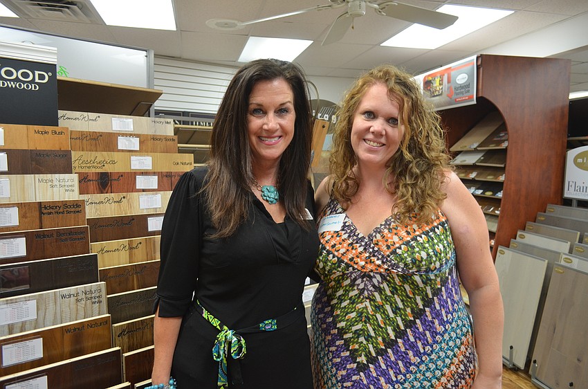 Michelle Brault, of the Circus Arts Conservatory, and Lisa Dubeansky, of Hosted Gourmet