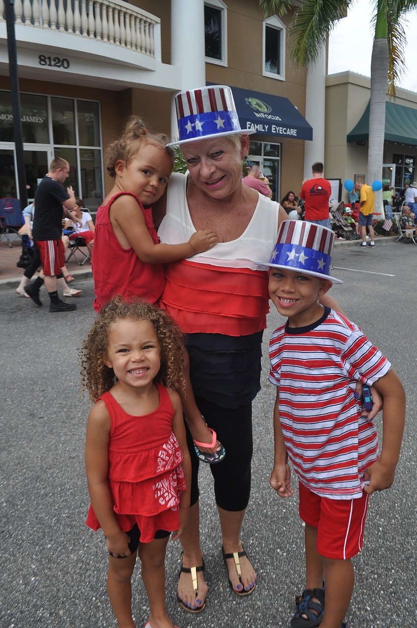 Susie Tannenbaum and her family, Ella and Samantha Mahoney and Adam Cooley, dressed up for the occasion.
