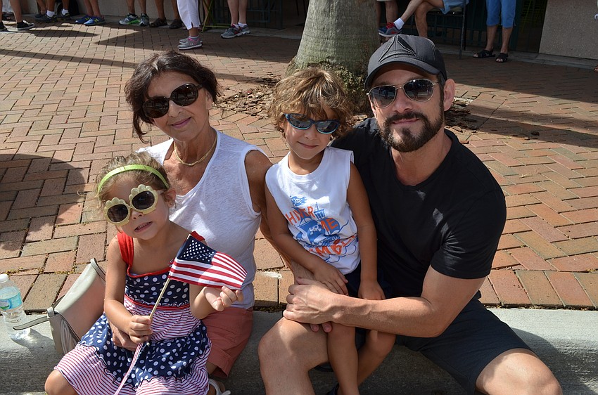 Charlene Fabricio with Valentina, Daunte and Dereck Donovan.