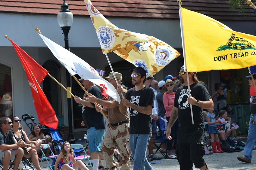 Members of the POW MIA Sarasota Chapter participate in the Memorial Day Parade.