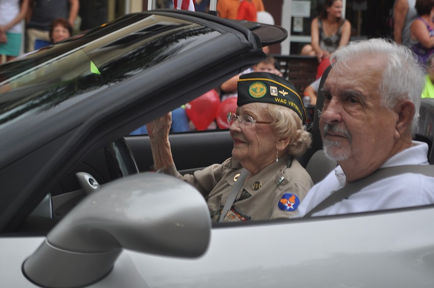 Alma Gerry Haller with the World War II Women's Auxiliary Corps.