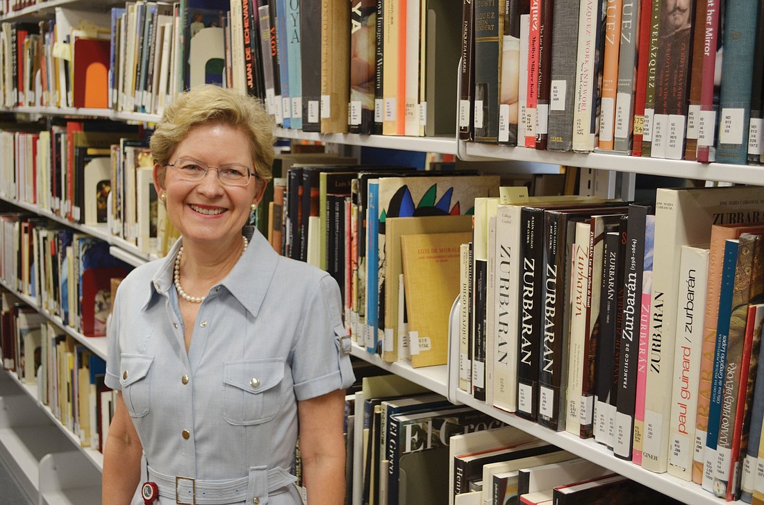 Elisa Hansen explores the stacks from sunrise to sunset at her artistic home: the Ringling Museum.