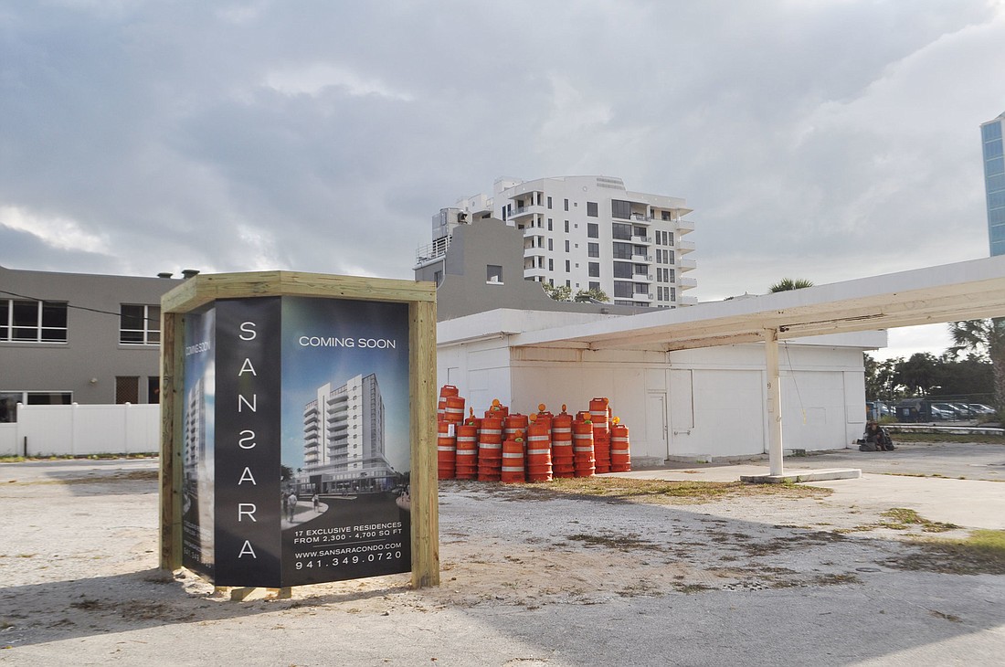 Although the city of Sarasota issued a permit for the $11 million Sansara condominium, and downtown seemed in the midst of a building boom, residential construction lagged in the first quarter.