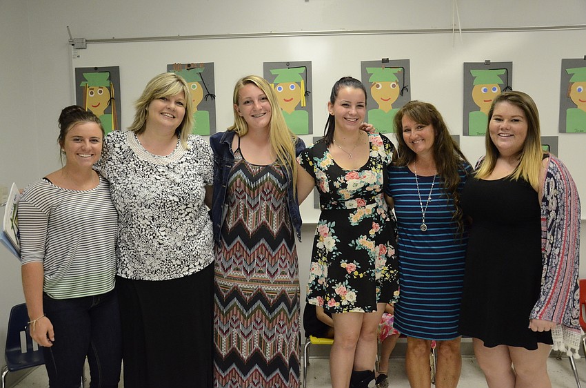 Mattie Biggs, Catherine Schutte, Alicia Wagner, Sara Scott, Christina Mohr and Ryley Shiebler ran the preschool program this year.