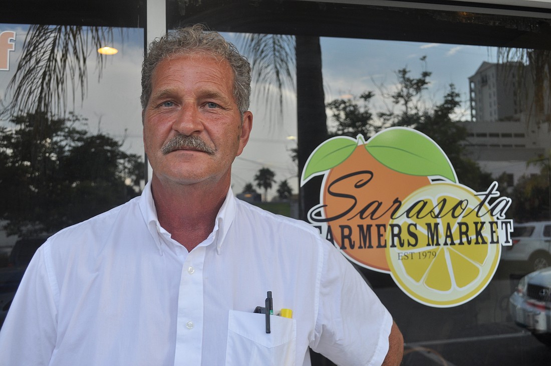 Phil Pagano has managed the Sarasota Farmers Market since 2009. Now, heâ€™s beginning a conversation about what the future of the market will look like. Photo by David Conway