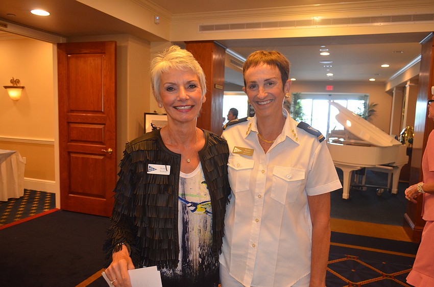 Event co-chair Wendy Walker and Commodore Martha Schantz