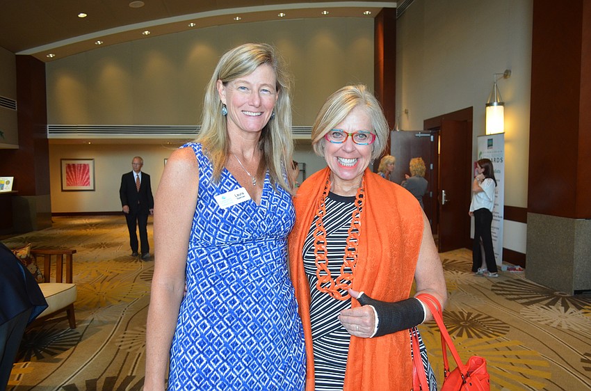 Laura Spencer and Roxie Jerde, of the Community Foundation of Sarasota