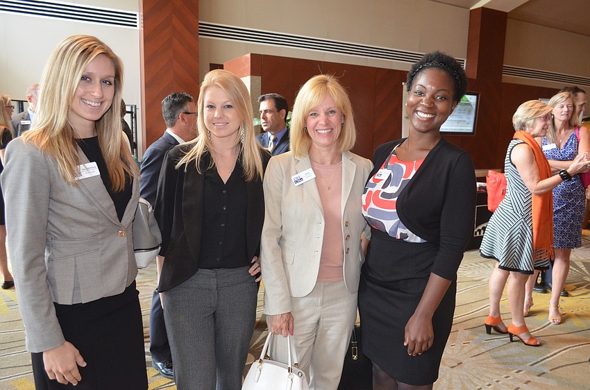 Marissa Rossnagle, Chelsea O’Neill, Lisa Johnson and Alexandria Davis, of CS&L CPAs, 2014’s Small Business of the Year