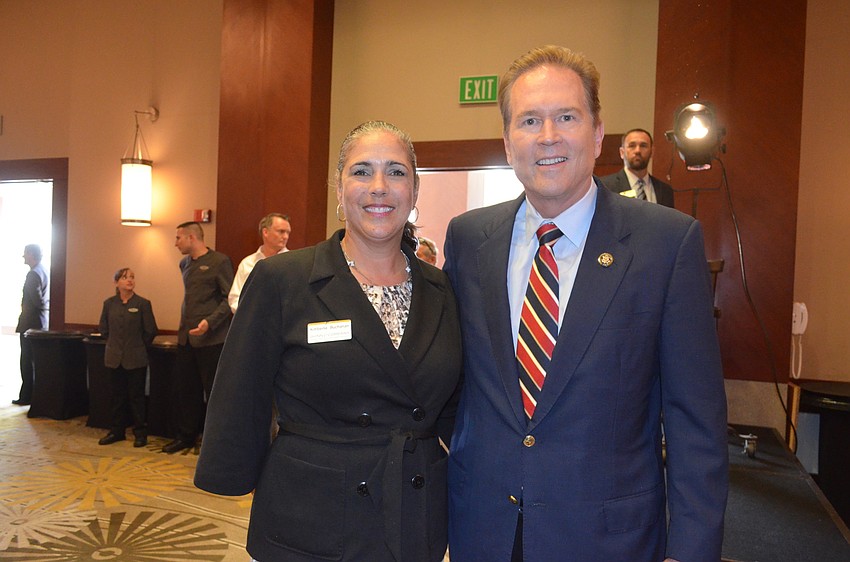 Kimberlie Buchanan, of Shinn & Company, and Congressman Vern Buchanan