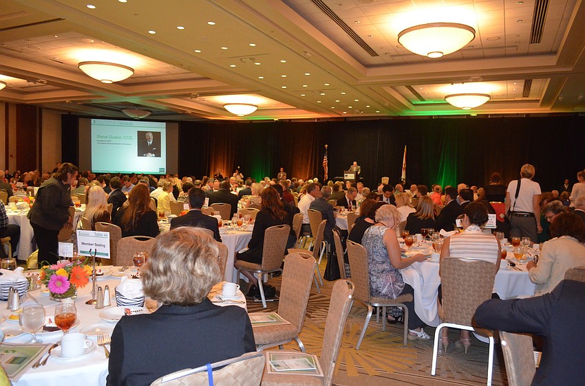 The Hyatt Regency was filled with small business owners and workers.