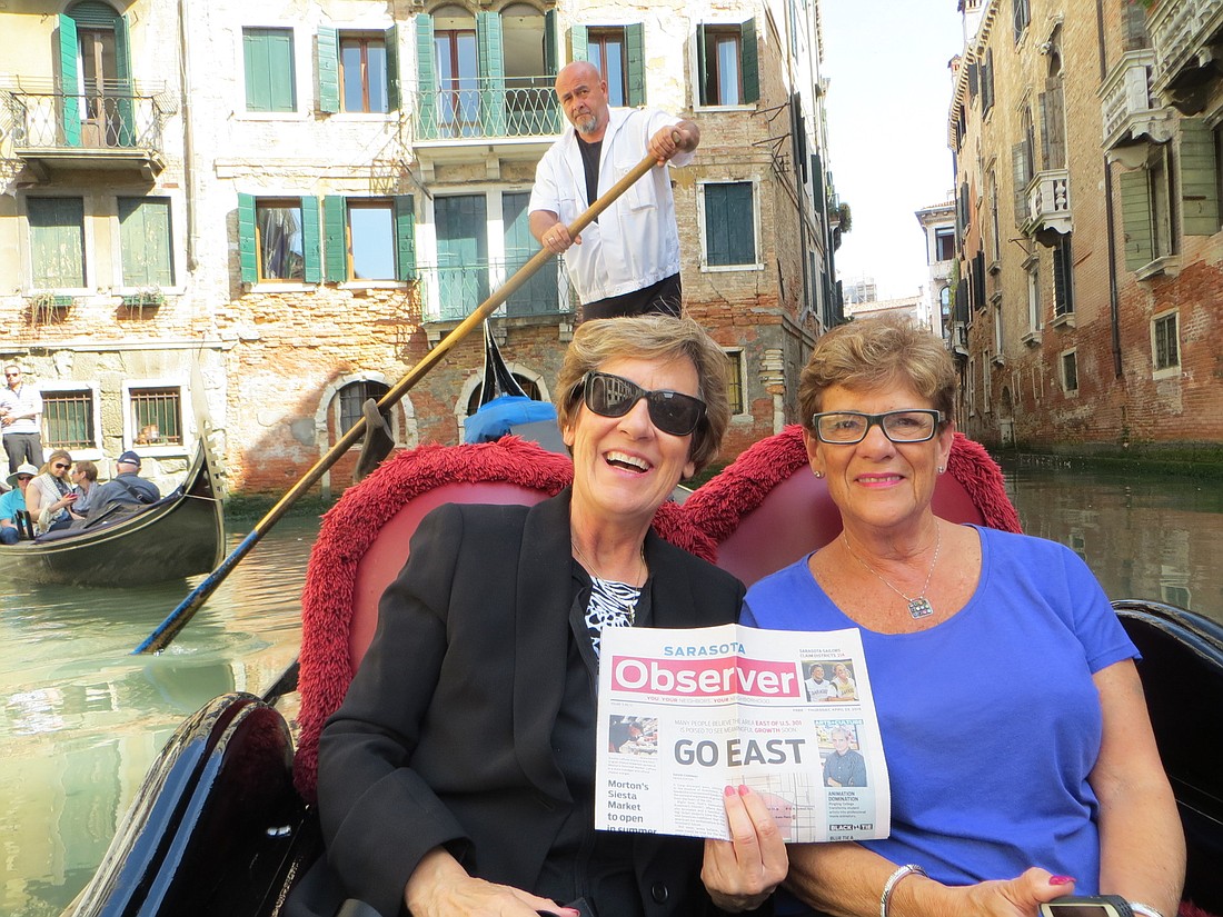Laurie Lachowitzer and Linda Brown went to Rome, Italy on an Insights Tour and took their Observer along!
