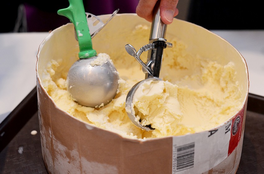 St. Boniface Episcopal Church hosted an ice cream social after the morning service on Sunday, May 31.