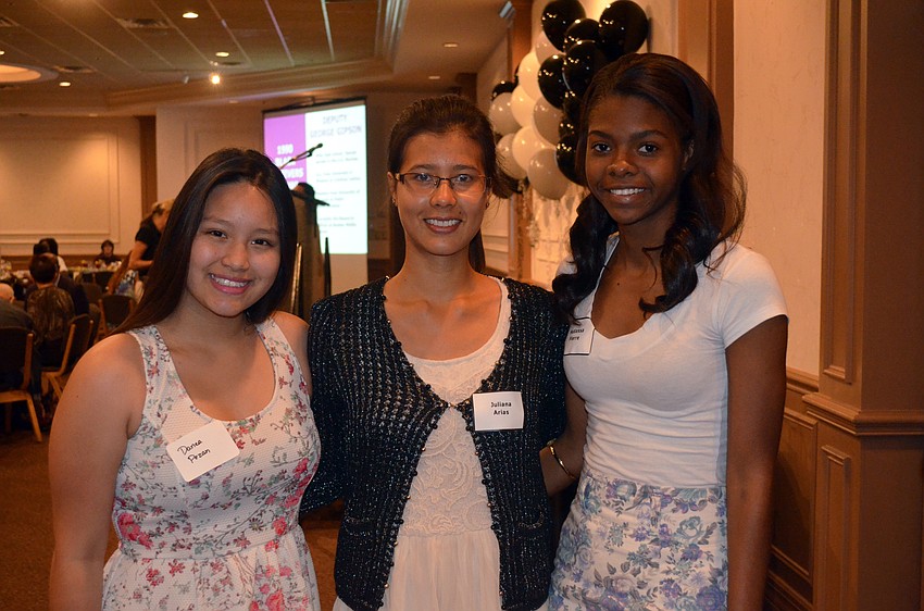 Danea Pezan, Juliana Arias and Hadassa Pierre