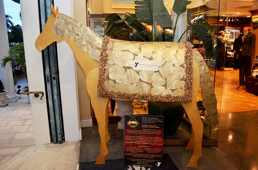 Debbie Dannheisser created gold horses to be used for Going for the Gold’s road to the derby campaign.