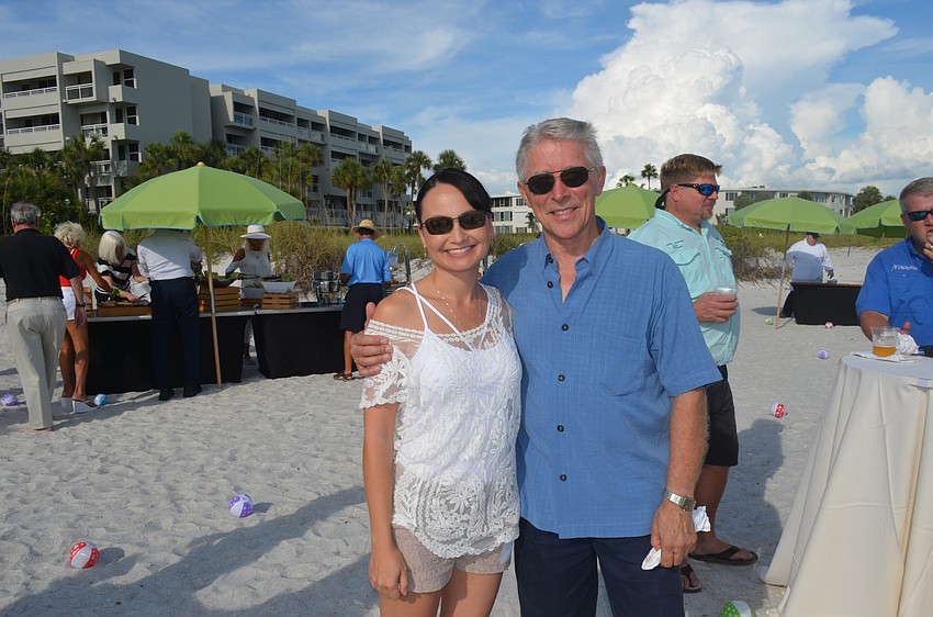 Tanya Lilly, of Dinan Realty, and Erv Helmuth, of Blue Ribbon Transportation