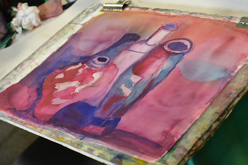 A watercolor painting by Penny Hendry.