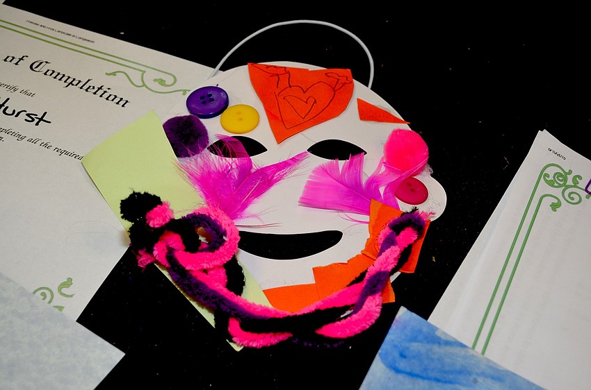 Students crafted masks during Bug Day June 11.