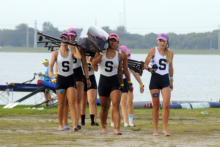 The Sarasota Crew Women’s Youth 8+ advanced to the B Final where they finished sixth.