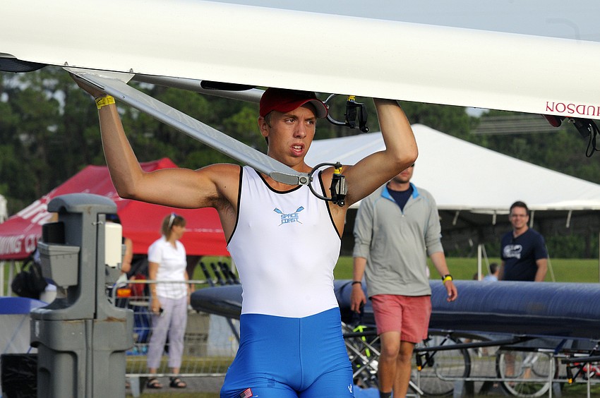 Space Coast Crew’s Zach Skypeck won the Men’s Youth 1x B Final in 7:31.314.