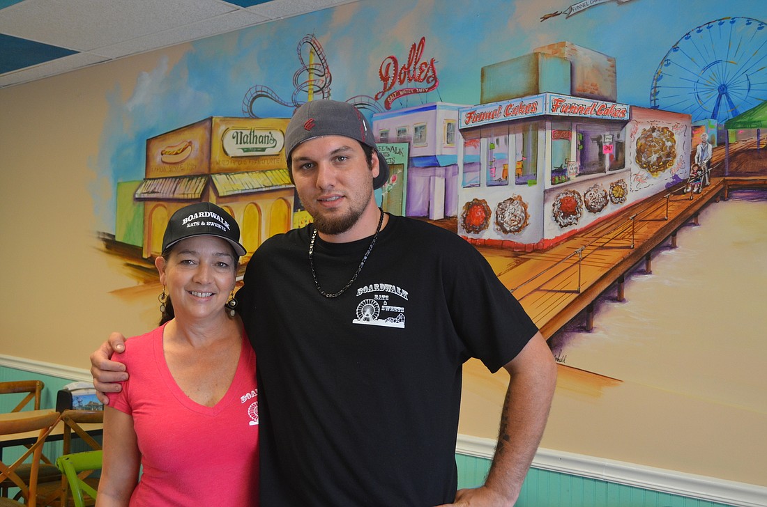 Theresa Radovich and her son, Nick Radovich, opened Boardwalk Eats & Sweets in Siesta Key Village this month.