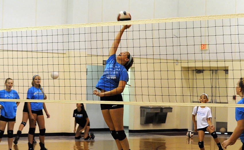 Alex McMullen plays for Coastline Volleyball Club’s 12 Rox team.