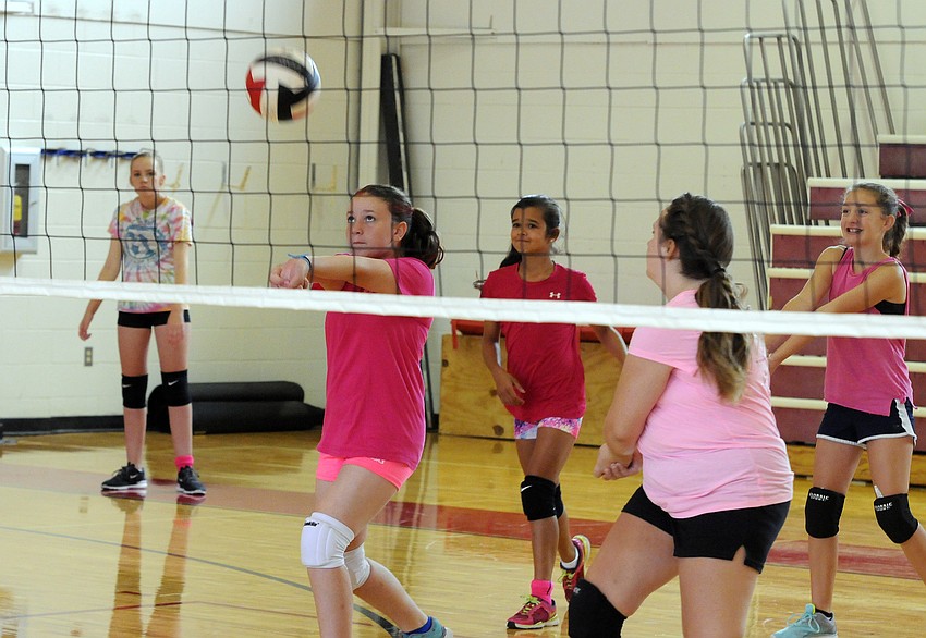 Twelve-year-old Grace Weichart enjoyed learning how to work together with her teammates.