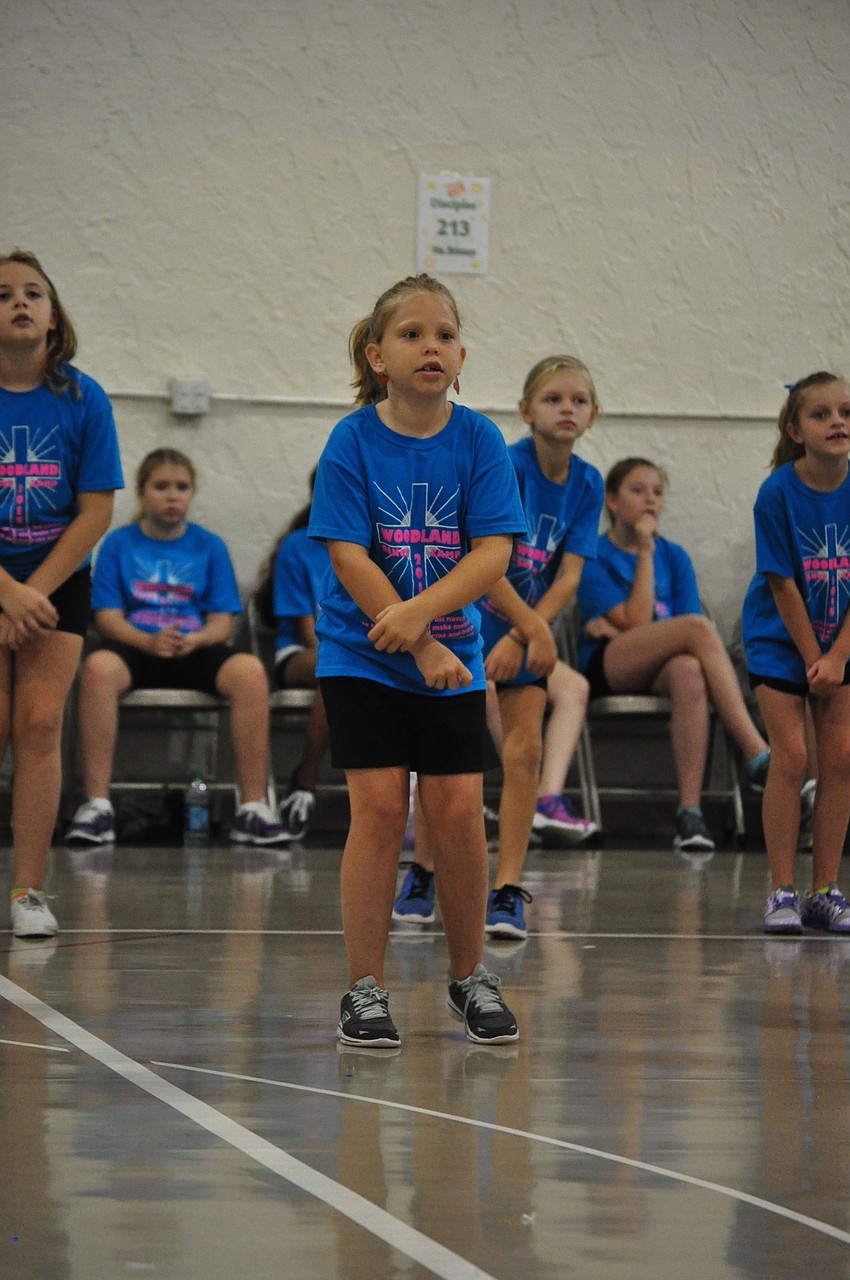 Kylie Sollenberger, center, performs to 