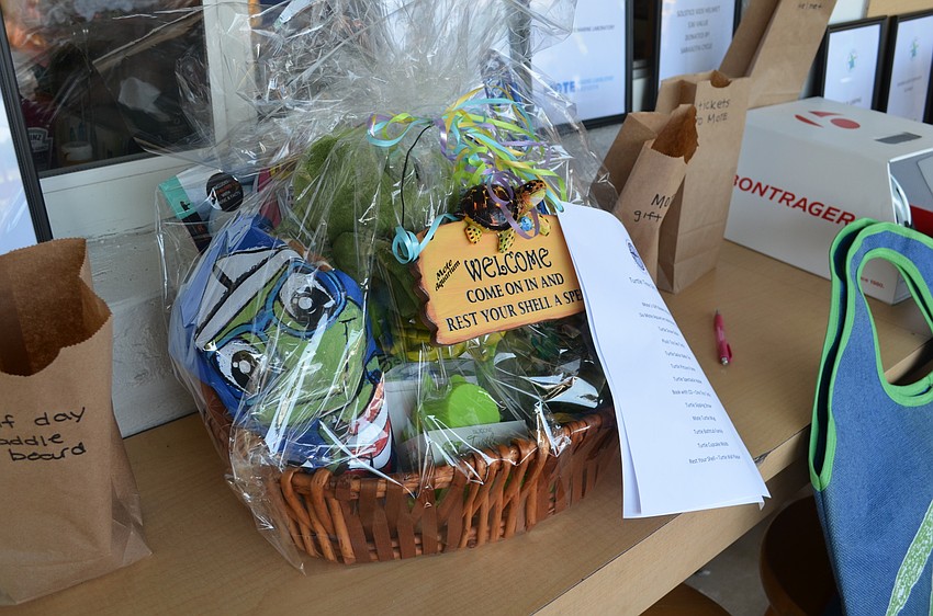 Silent auction items were available for guests to bid.