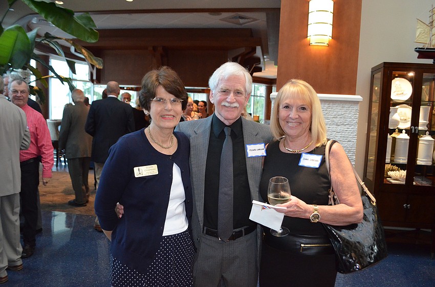 Sarasota Commissioner Susan Chapman with Richard and Diana Corrigan, executive director of the St. Armands Circle Association