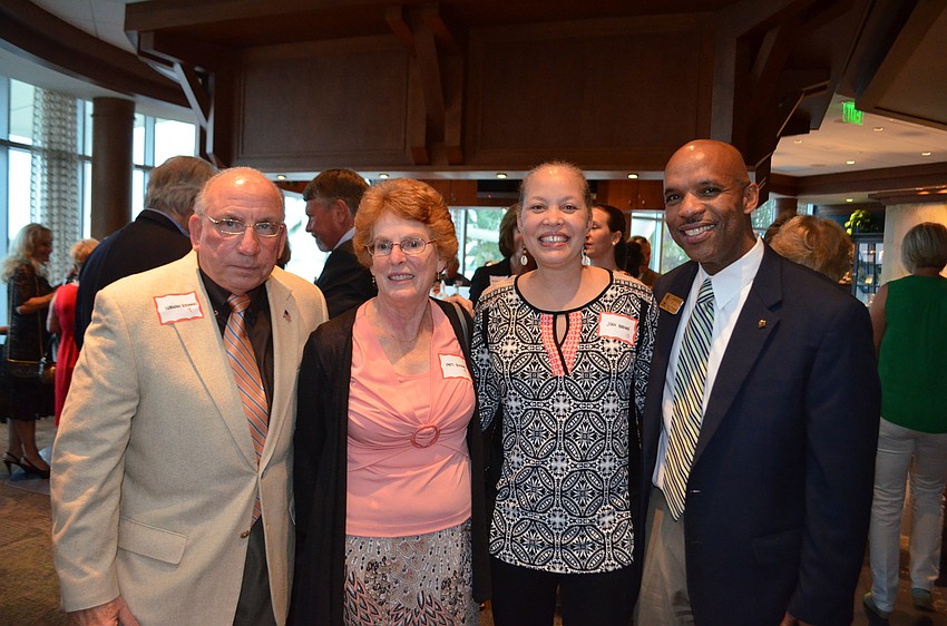 Norman and Patti Schimmel with Joan and Sarasota Deputy City Manager Marlon Brown