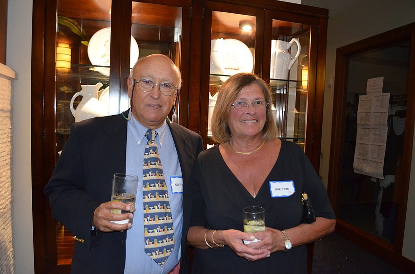 Hugh Fiore, president of the St. Armands Residents Association, with wife, Anne